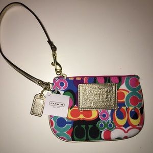 Coach "poppy" Wristlet